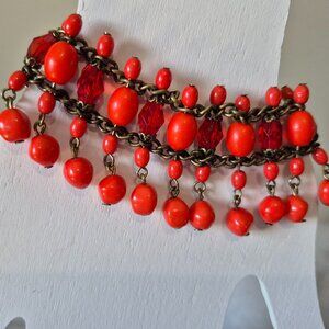NWT Bright Orange/Red Bracelet by Express